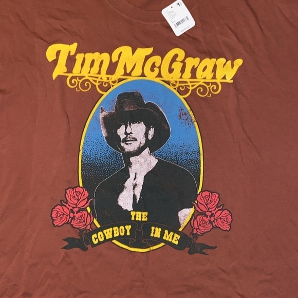 NWT Daydreamer x Free People Tim McGraw oversized tee, OS - Picture 6 of 11